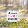 Merci Aesh Print Mugs Creative Coffee Cups Drinks Water Enamel Cup School Handle Drinkware Best Graduation Thanks Gifts for Aesh