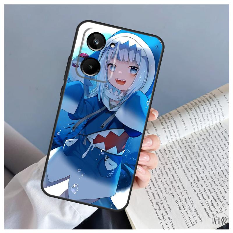 Gawr Gura Hololive Anime Case For Realme C55 C67 C53 C51 C35 C33 C31 C30 C25s C21Y GT Neo 5 GT5 9 10 11 12 Pro Plus
