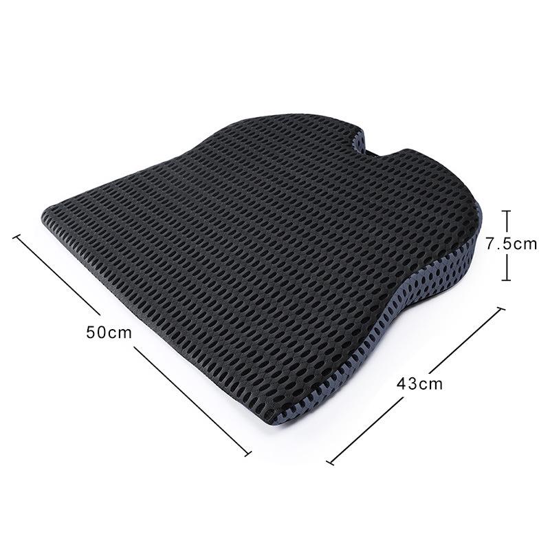 Breathable Memory Foam Seat Cushion, Rebound Wedge Pad for Car or Office Chair.