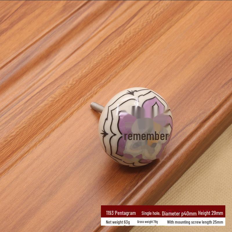 Modern Simple Ceramic Pumpkin Handle for Wardrobes and Drawers