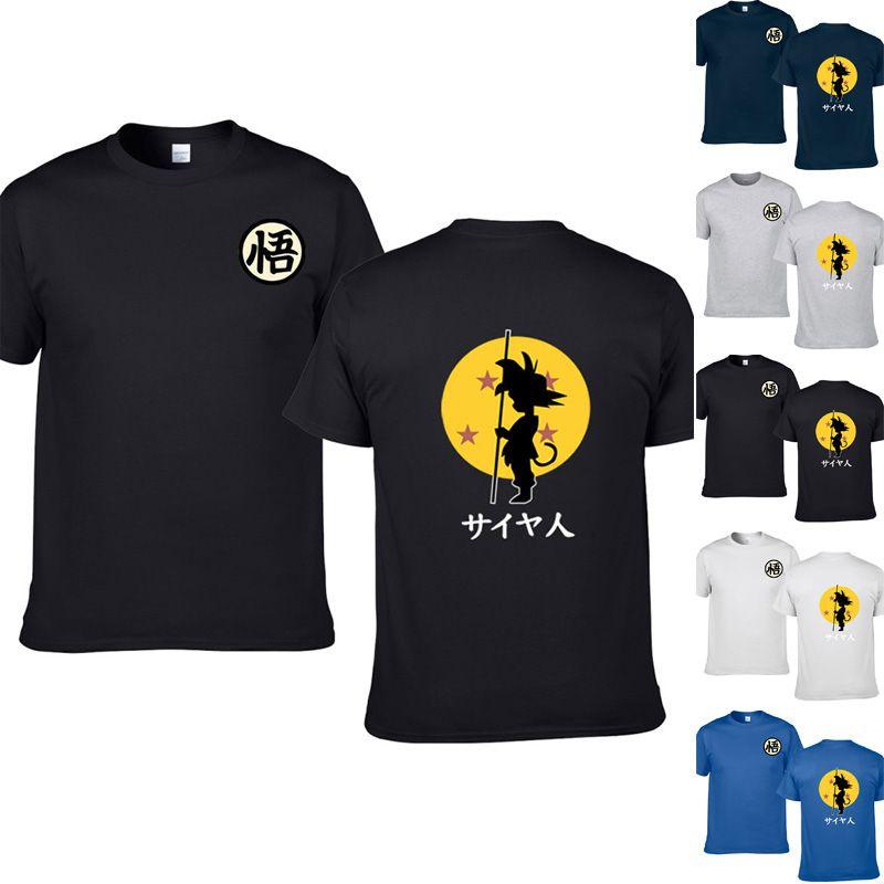 Dragon Anime Ball Z Goku Short Sleeve Tshirt Tee Goku Cotton T Shirt Tops Shirt