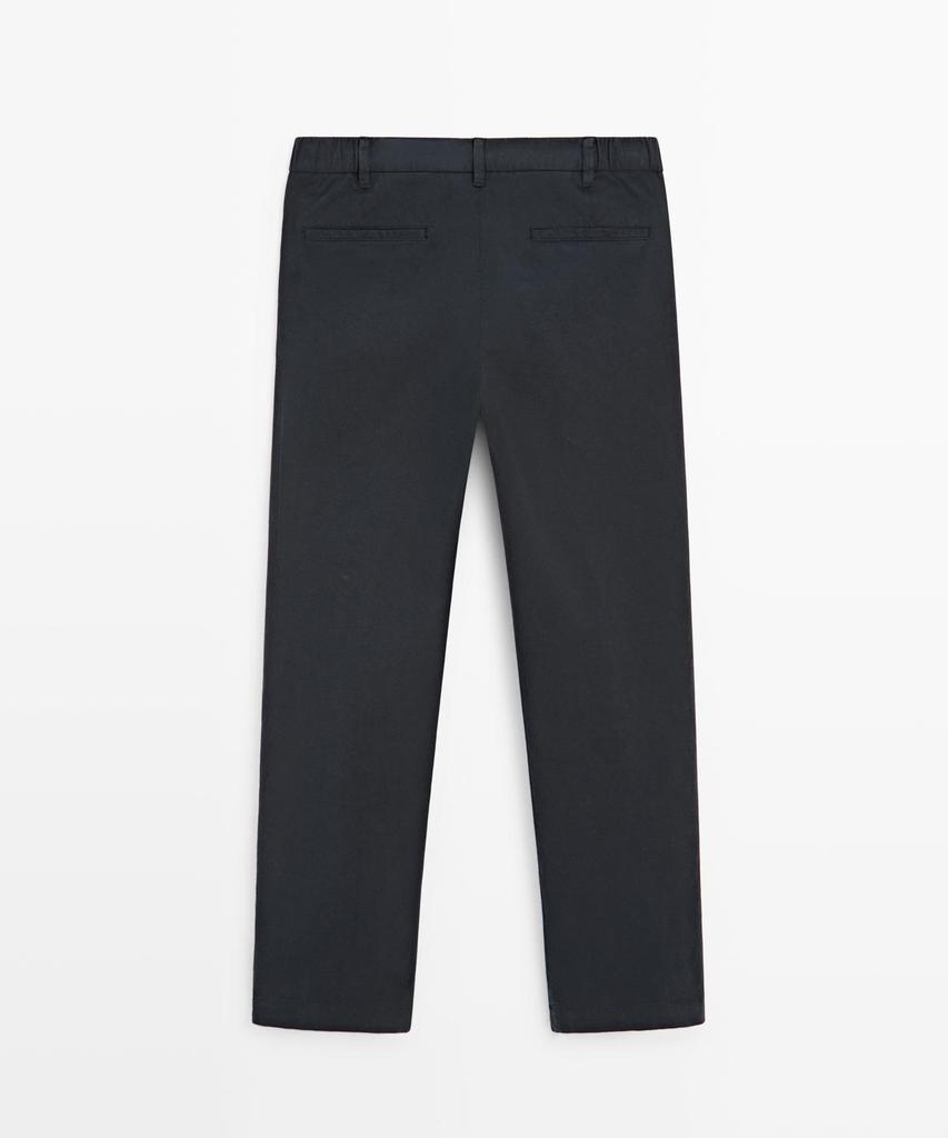 Masimodutti Cotton Blend Slim Fit Pants