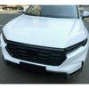 For Honda CR-V CRV -2025 2026 Carbon Fiber Front Upper Grille Racing Grill Trim Head Light Lamp Eyelid Eyebrow Accessories