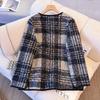 Plus-size Women's Coat with Fleece and Thickened Faux Lambskin, Winter Coat with Horn Check Pattern