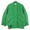 ENFOLD 24AW 300HA130-2920 Green Wool X Nylon Double Melton STADIUM-JUMPER Coat 36 greenUsed