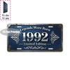Vintage City Scenery Year Letter Slogan License Plate Metal Tin Sign Retro Wall Decor For Bar Cafe Home Garden