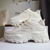 Women New Fashion Platform Sport Shoes Women 2026 New Summer Casual Chunky Sneakers Women Mesh Platform Shoes