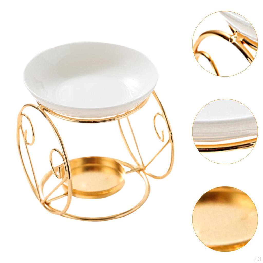 Ceramic Essential Oil Burner Furnace Desk Melt Warmer Tealight Holder for Indoor Room Wedding Gift