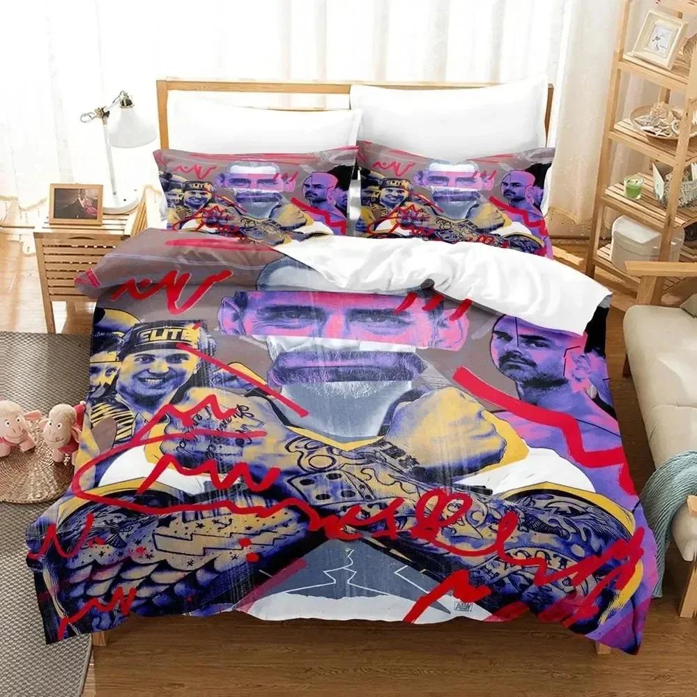 

Comforter Cm Punk Aew The Best In The World Bedding Set Printed Bed Set With Soft Queen King Size Bedclothes Home Comforter (quilt)-EU Single(135*200cm)3pcs