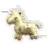 Pure Gold Cartoon Horse Pendant: Prosperity Keychain & Lanyard Gift