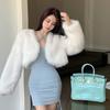 Y2K Krátké Nadýchané Umělé Norkové Kožešiny Podzim Zima Dámské Elegantní Kožešinové Bundy Pro Ženy