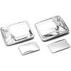 2D Chrome Door Handle Covers with Passenger Keyhole for 1999-2016 Ford F-250, F-350, F-450, F-550 Super Duty