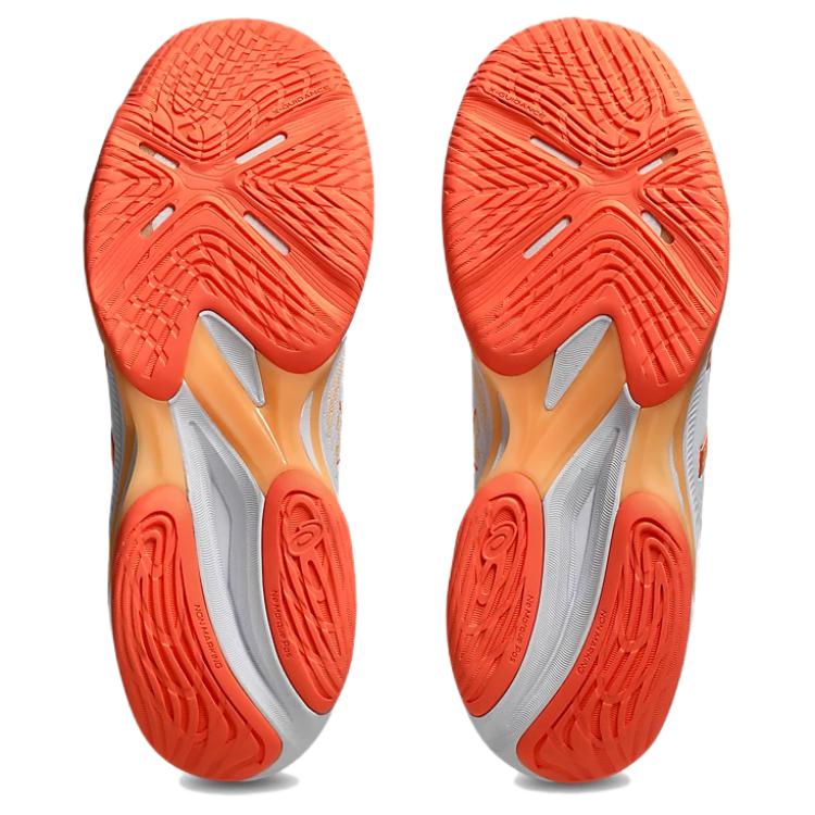 New Asics NETBURNER BALLISTIC FF 4 Abrasion Resistant Low Top Training Shoes Women's White Orange Red 1052A083-101