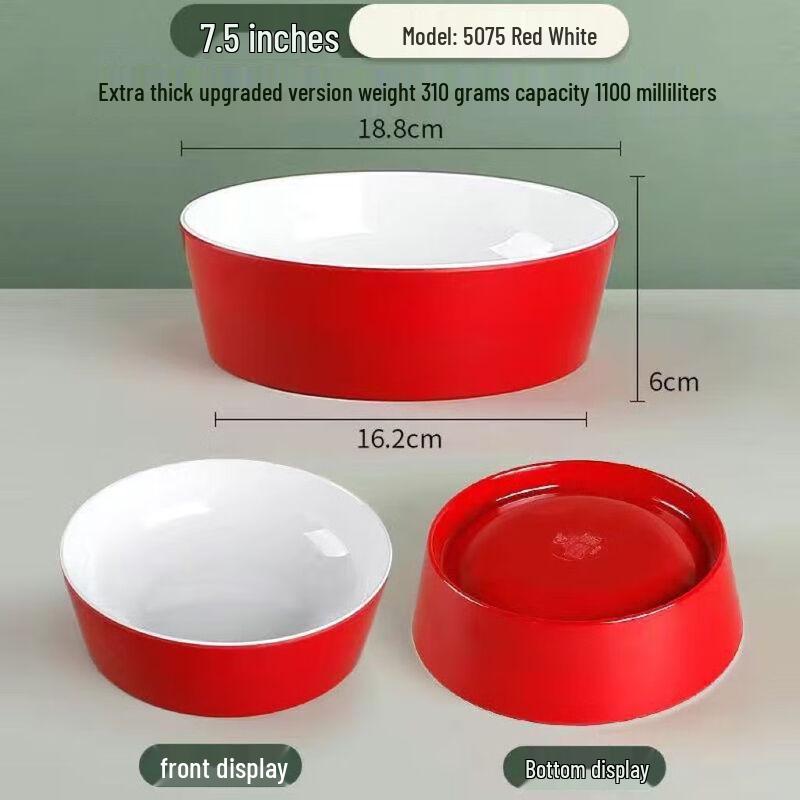 He Er Li 7.5-inch Melamine Serving Bowl