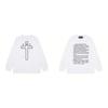 Washed Vintage Distressed Cotton Long Sleeve Tee Oversized Streetwear Style Men Casual Daily Wear