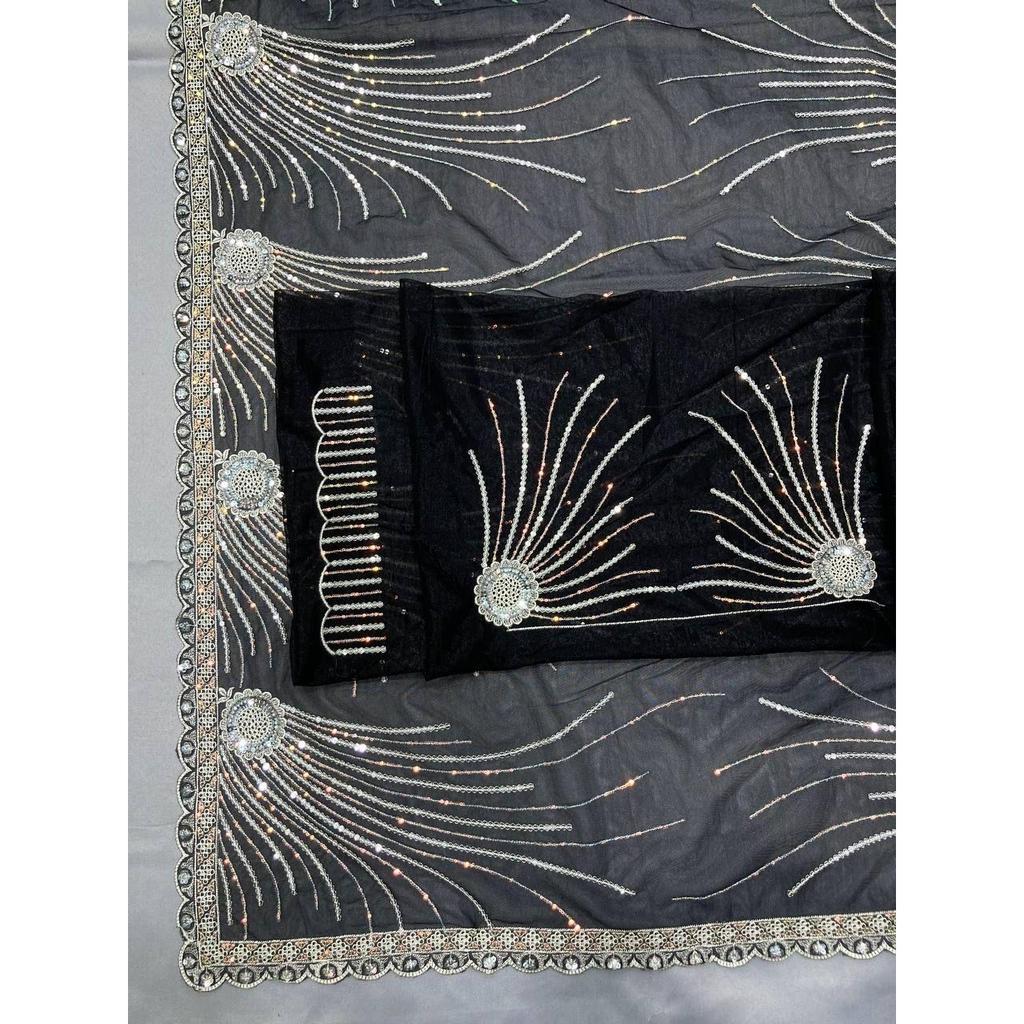 Glam Queen Twill Net Designer Saree |Party Wear Twill Net Saree – sheer elegance with a sparkling glamorous touch|