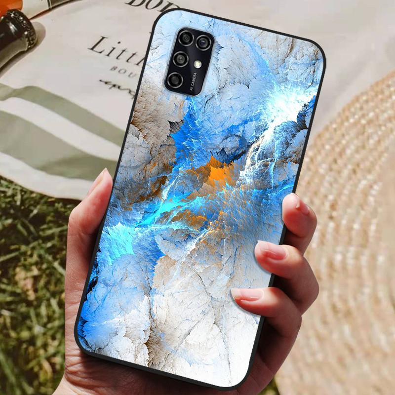 Pro ZTE Blade V2020 Chytré pouzdro Černý nárazník Silikonové TPU Měkký kryt telefonu Pro ZTE Blade V2020 Smart 8010 Pouzdro Roztomilé Mramorové Funda