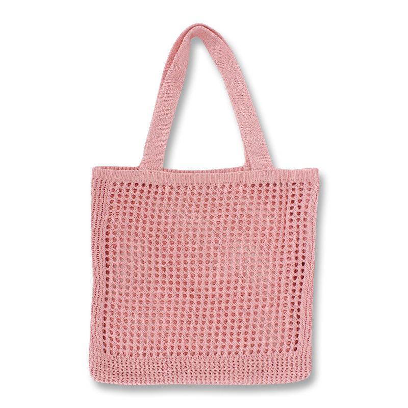Borsa da Donna Fiori ad Uncinetto Coreana Borsa in Lana Borsa a Mano Casual Vuota a Spalla Singola Borsa da Spiaggia