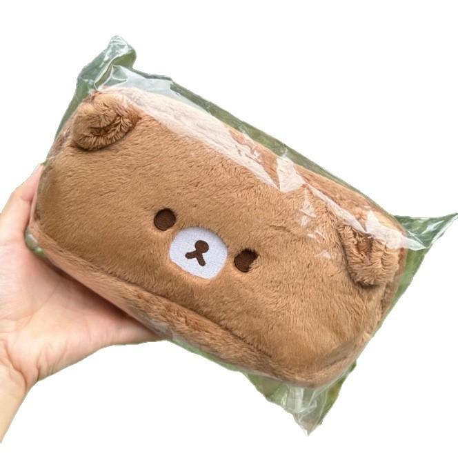 Rilakkuma Federmäppchen Plüschmaterial Niedlich Minimalistisch Aufbewahrung Für Schüler