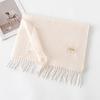 Cashmere Feel Solid Color Scarf for Women Imitation Cashmere Autumn and Winter Atmosphere Korean Style Versatile Mid Length Shawl Scarf