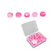 Pony Beads Kit Candy Color DIY Jewelry Making Beads Hair Beads for Bracelet Necklace Crafts MakingPink