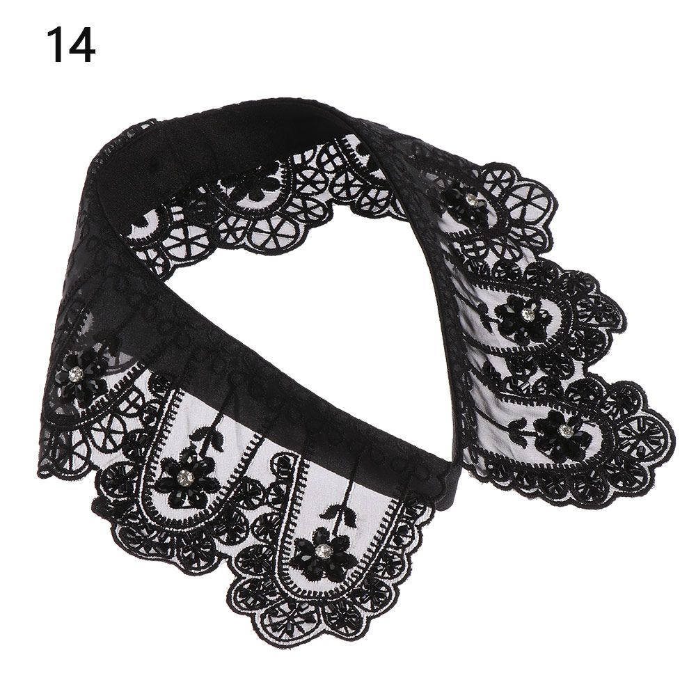 New Lapel Fake Collar Vintage Detachable Shirt Collar for Women Blouse Sweater False Collar Lapel Top Neckwear Ties