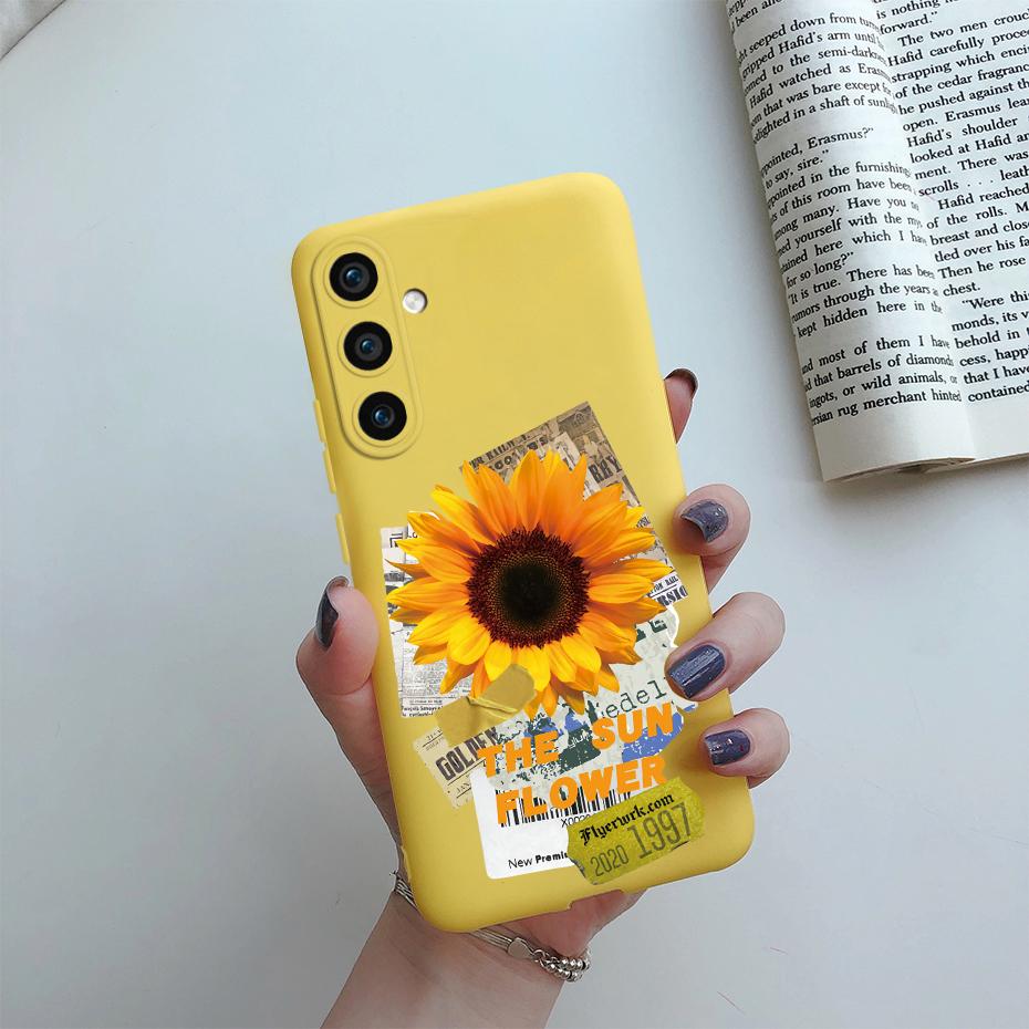 For Samsung Galaxy S23 FE 5G Matte Phone Case Cute Cat Cartoon Soft Silicone Back Cover For Samsung S23 FE S23FE S 23 FE 5G Case