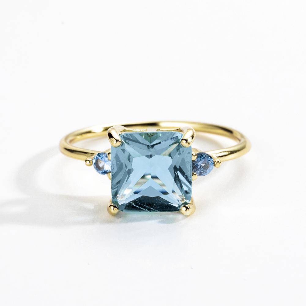 ANDYWEN 925 Sterling Silber Gold Big Green 9mm CZ Zirkon Ring Kristall Frauen Hochzeit Luxus Edlen Schmuck