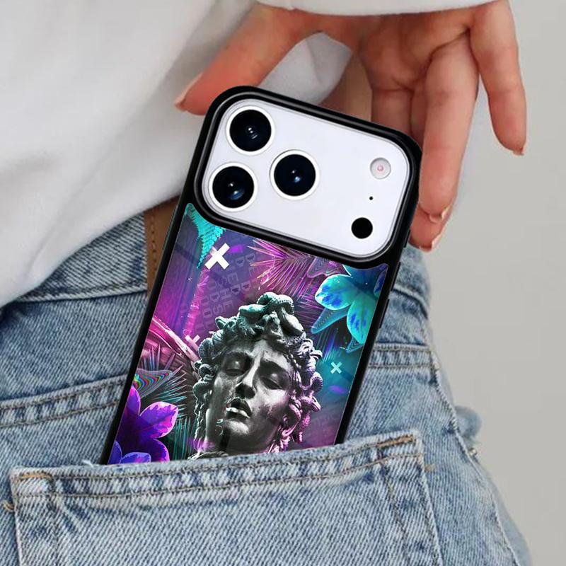 

Neon Vaporwave Art Phone Case for iPhone 17ProMax 12 13 14 15 16e 17 Pro Max Plus Air Cover iPhone 13