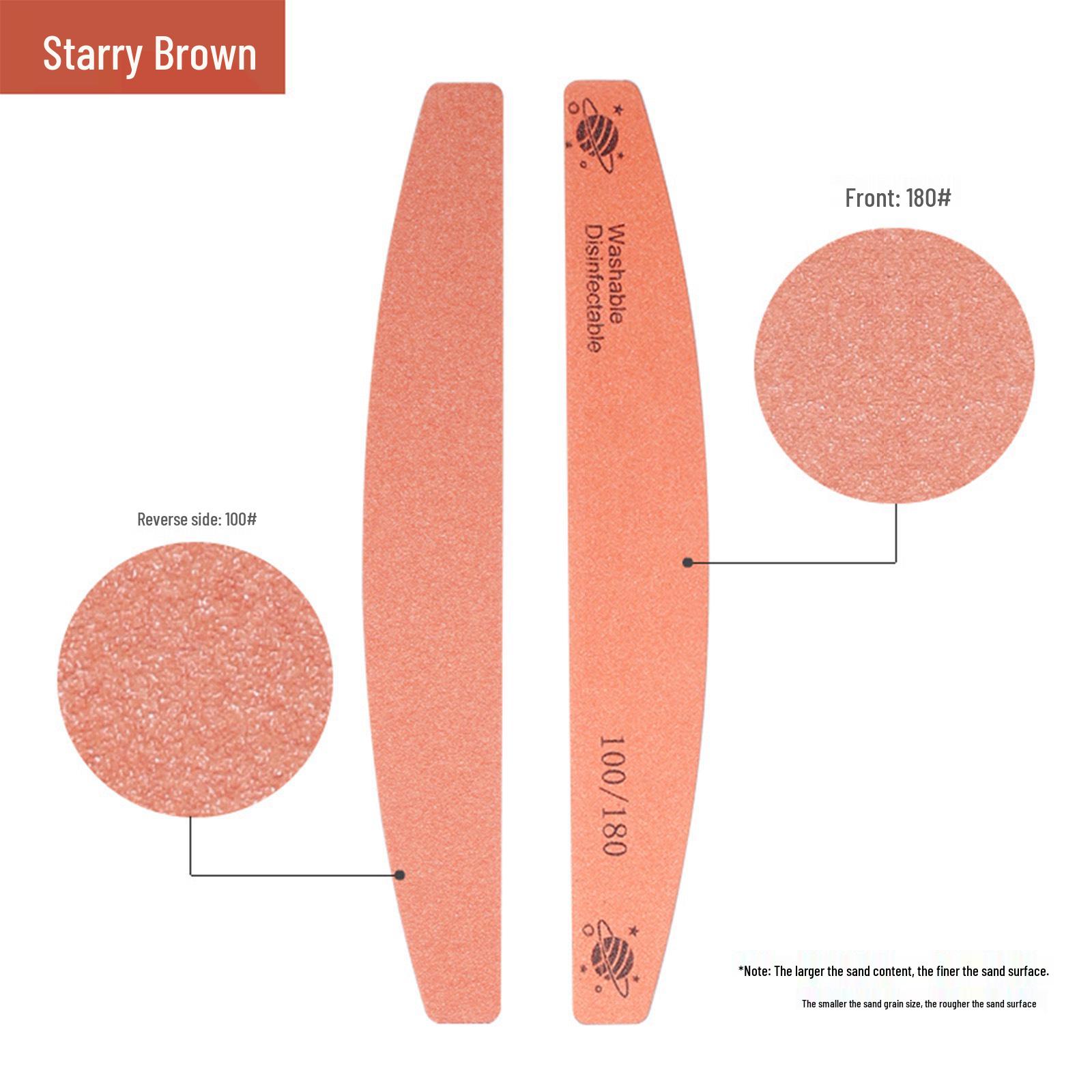 

Double-Sided Half-Moon Nail Art Polishing File