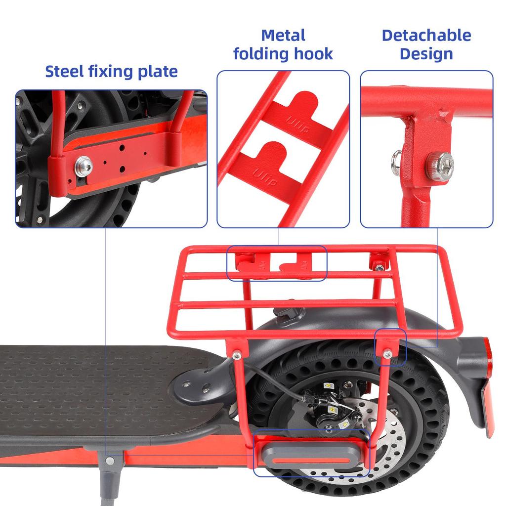 Red Ulip Folded Rear Rack Storage Shelf for xiaomi scooters