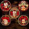 Chinese Style Spring Festival Window Grilles Decorative Snake  Year Window Decals  Home Decoration