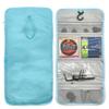 Musiin Guitar Accessory Organizer Foldable Easy Access Pocket Case for and String Holder Storage Bag, Picks, Straps, Capos, (Blue)