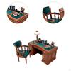 1/12 Amerikanisches Mini-Bürostuhl-Set, Rolle, Feengarten Puppenhaus Dekorationszubehör