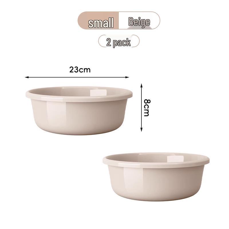 Large Durable Multi-Purpose Plastic Wash Basin for Dorms and Babies