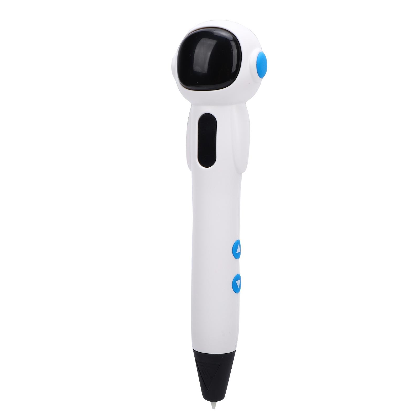 

3D Printing Pen for Kids, Low Temperature Wireless Doodling Pen, Astronaut Design, Safe PCL Material, LED Indicators, белый
