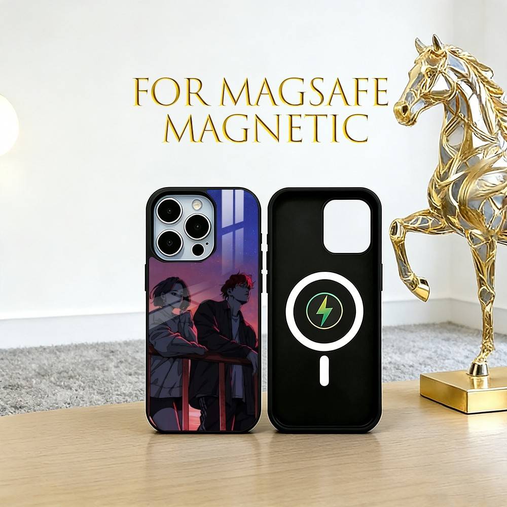 Manhwa  Phone Case For iPhone17,16,15,14,13,12,11 Plus,Pro Magnetic with Magsafe Wireless Charging