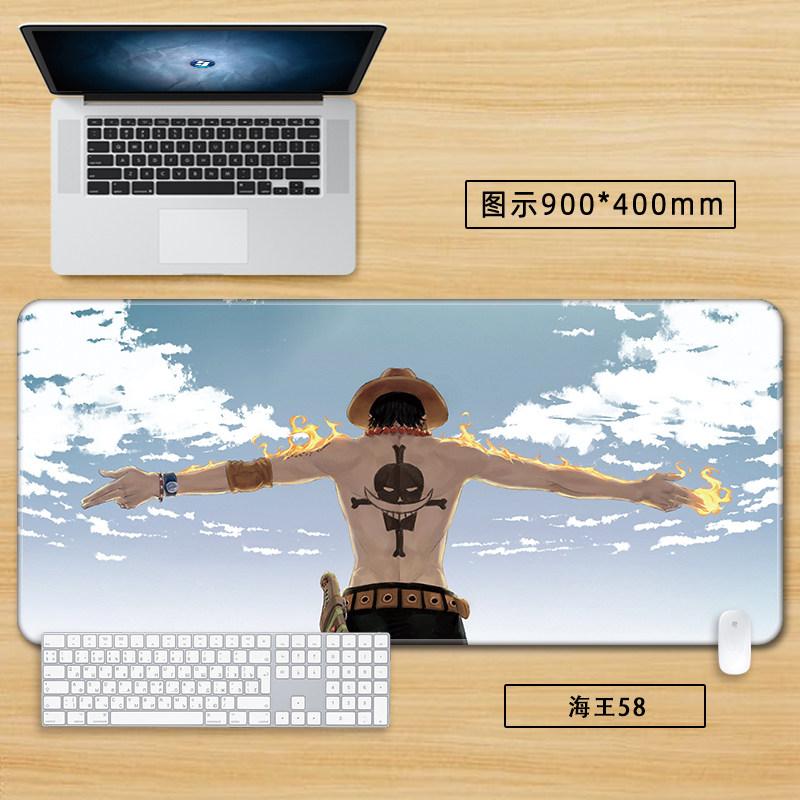 High Definition Printed New Boys Office ONE PIECE Leather Mouse Pad Anime Game Roronoa Zoro Computer Keyboard Desktop Table Mat