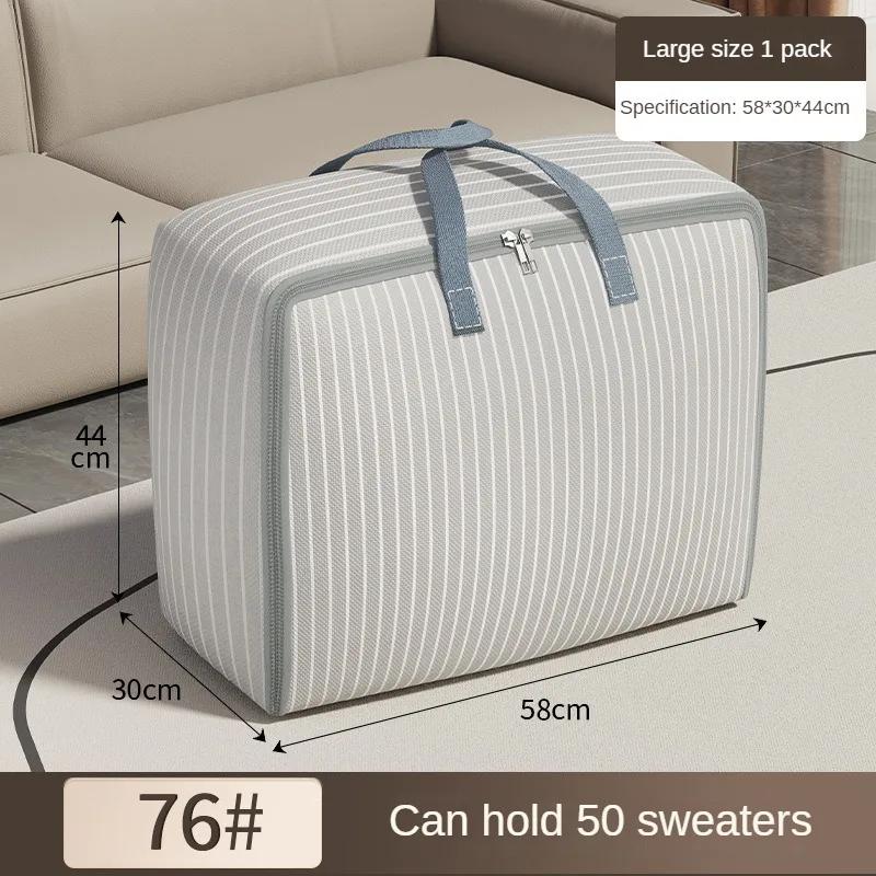 Large Capacity Oxford Cloth Waterproof Travel Storage Bag - Ideal for Clothes, Beddings, and Moving - Durable