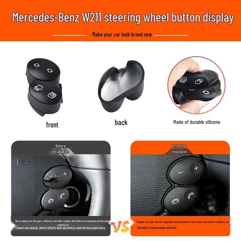 Compatible with Mercedes-Benz E-Class W211 Steering Wheel Buttons: E200, E260, E300L Multifunction.