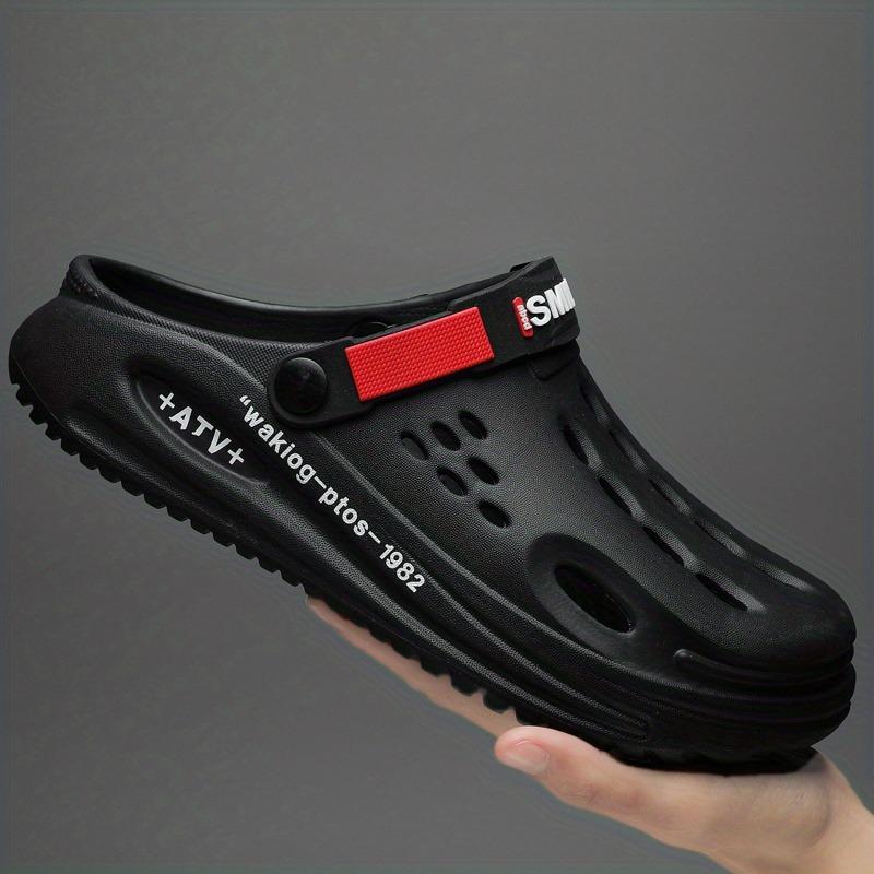 Clogs für Herren, Schlupfsandalen mit geschlossener Spitze, Wanderschuhe mit weicher Sohle, Gartenschuhe für den Außenbereich, Strandsandalen