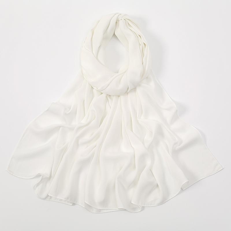 New Medina Silk Chiffon Hijab Scarf For Women Muslim Shawls Headscarf Wraps Poka Chiffon Hijab Haedband Ramadan Islamic Turban