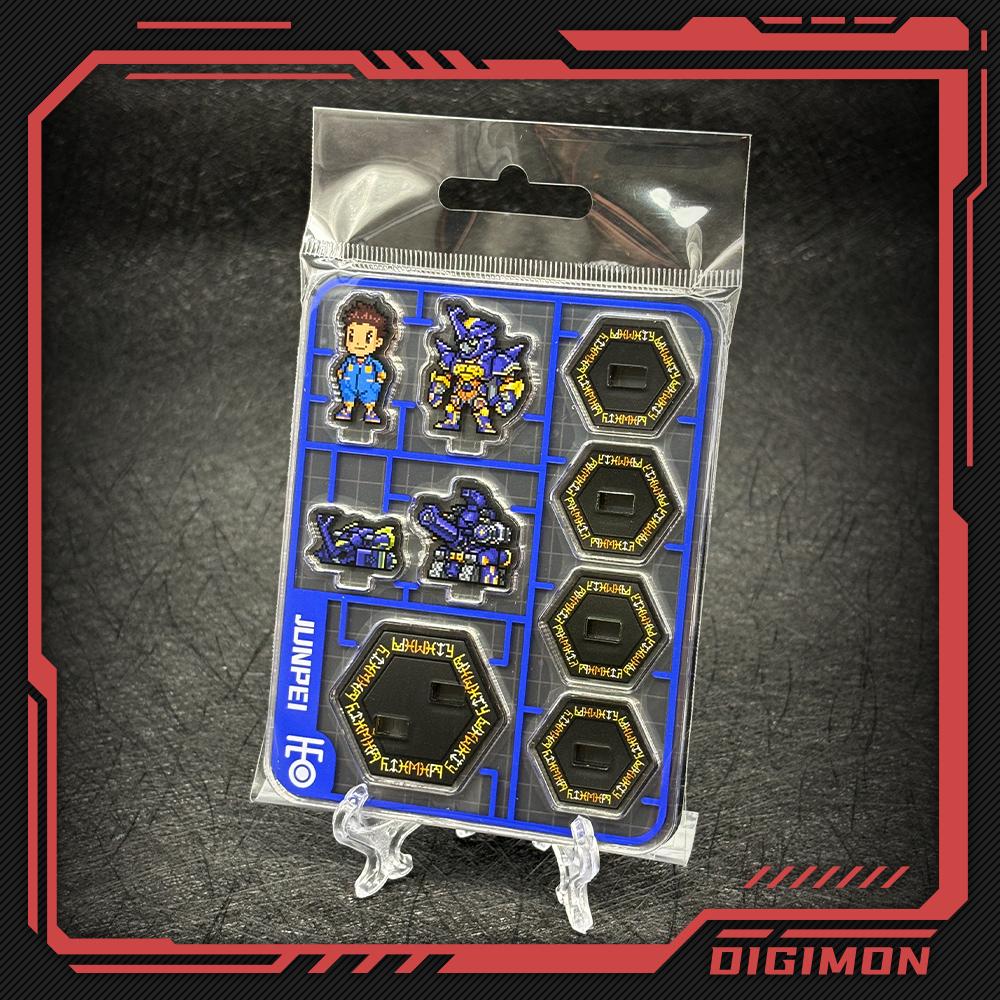 

Digimon Frontier Digital World 04 Pixel Style Acrylic Standee Figure Takuya Kouji Kaiserleomon