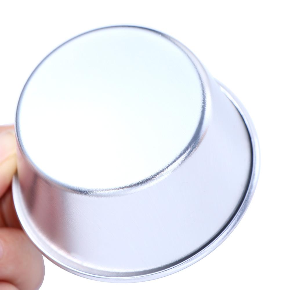 Mousse Non-stick Individual Aluminum Zinc Zinc Alloy Round Pudding Mould Egg Tart Mold Muffin Cup Baking Tool