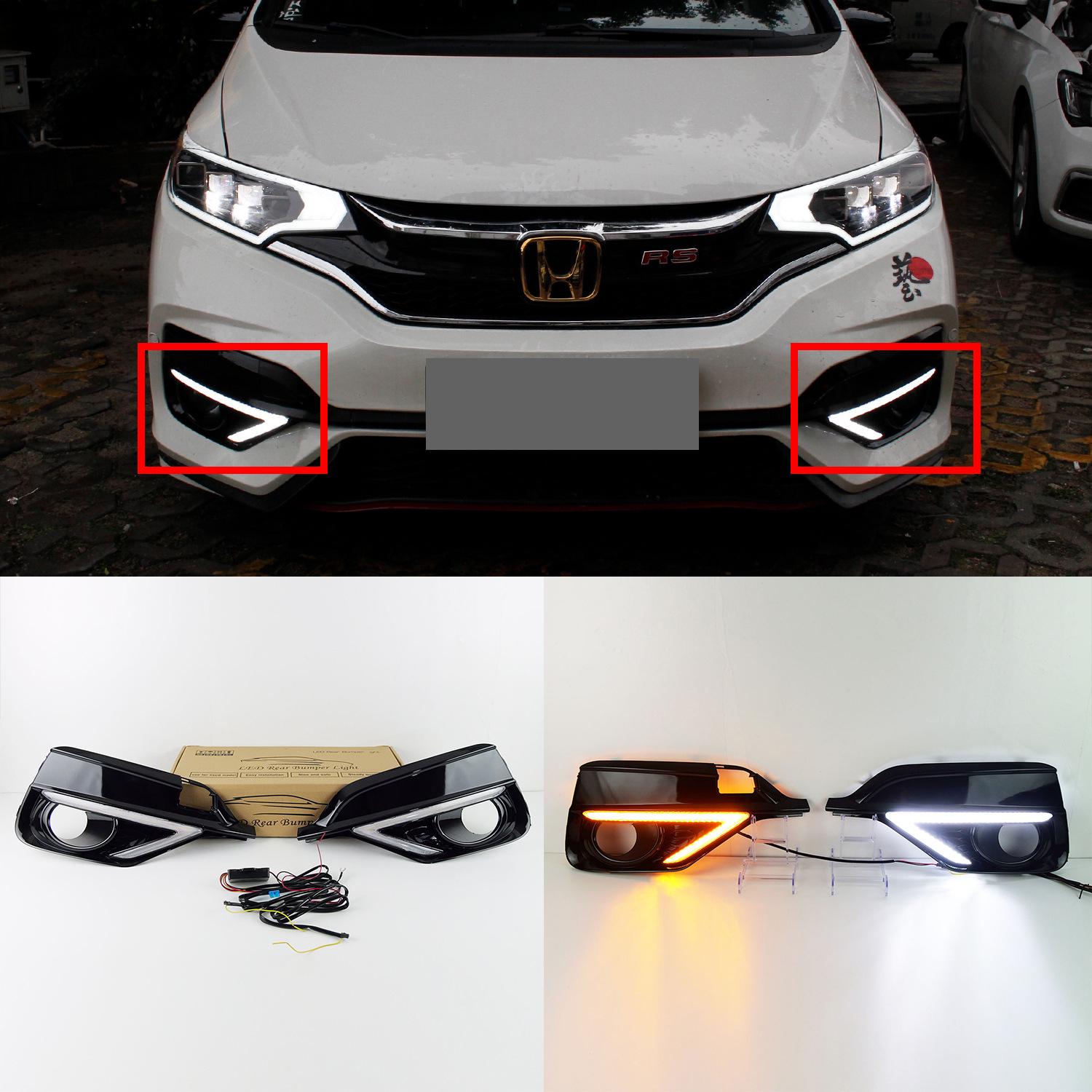 

Honda Fit RS 2018 Dual-Color Flowing Daytime Running Lights (Jazz Model)