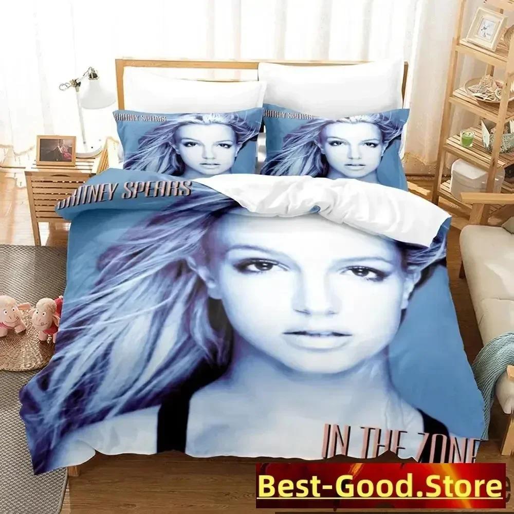 3D Print Britney Spears Bedding Set Boys Girls Twin Queen King Size Duvet Cover Pillowcase Bed Boys Adult Home Textileextile