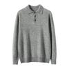 POLO neck cashmere sweater 2025 new flat middle-aged loose pullover sweater
