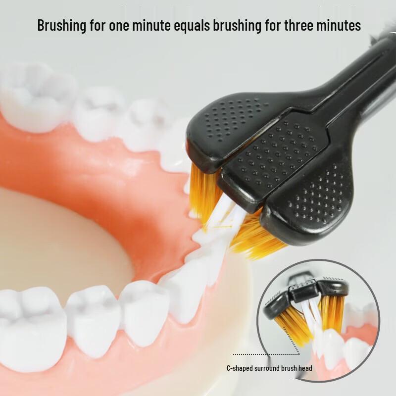 Yaboshi DR6402 Three-Sided Toothbrush (4-Pack)