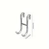 1pc Stainless Steel Towel Hook, No-Drill Robe Hook, Heavy-Duty Hanger For Towels, Bathroom Partition Hook