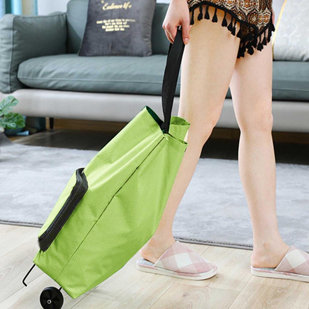2 In 1 Foldable Shopping Cart Folding Shopping Cart  Folding Tug Cart Shopping